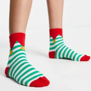 Christmas Ankle Elf Medias