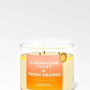 Bath & Body Works Champagne Toast & Fresh Orange Vela 3 Mechas