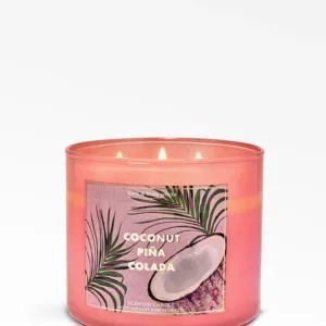 Bath & Body Works Coconut Piña Colada Vela 3 Mechas