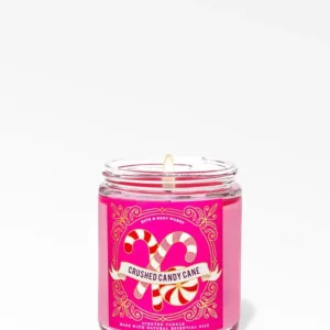 Bath & Body Works Crushed Candy Cane Vela 1 Mecha