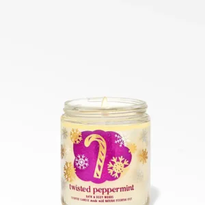 Bath & Body Works Twisted Peppermint Vela 1 Mecha