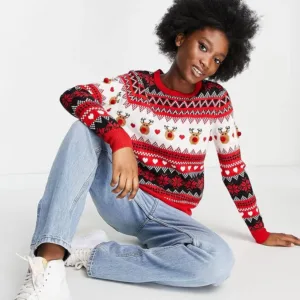 Brave Soul Reindeer Christmas Sweater