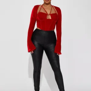 Fashion Nova | Body Sculpting Coated Leggings