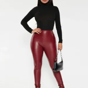 Fashion Nova | Tummy Tuck Leggings en Cuerina