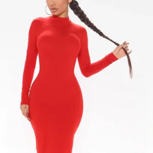 Fashion Nova Feelin It Midi Dress