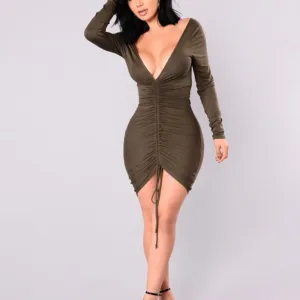 Fashion Nova Hong Kong Ruched Dress