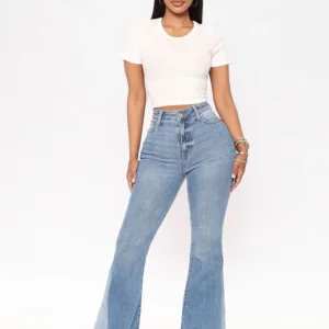 Fashion Nova See You There Super Flare Jeans