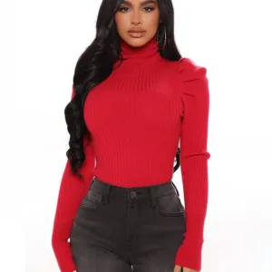 Fashion Nova Sweater Get On With It Turtleneck