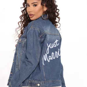 Fashion Nova Her Just Married Denim Jacket