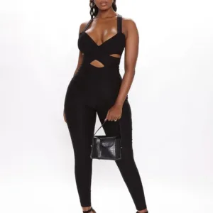 Fashion Nova Jumpsuit Sexy Innocence Skinny Leg