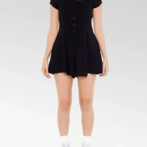 Forever 21 | Button-Front Skort Romper