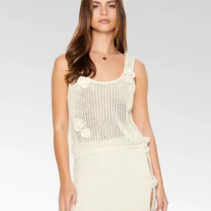 Forever 21 | Crochet Rosette Tank Top