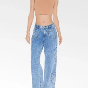 Forever 21 | Straight-Leg Cargo Jeans