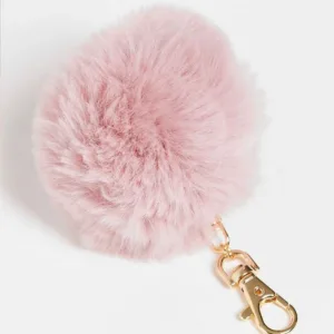 GT Llavero | con pompón en rosa pálida