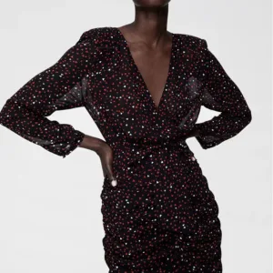 Zara Vestido Estampado Corazones