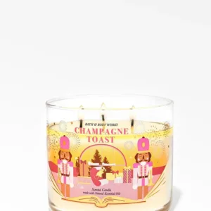 Bath & Body Works Champagne Toast Vela 3 Mechas