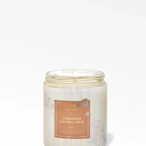 Bath & Body Works Cinnamon Caramel Swirl Vela 1 Mecha