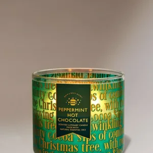 Bath & Body Works Peppermint Hot Chocolate Vela 3 Mechas