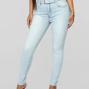 Fashion Nova Tied Around Your Waist Belted Jeans